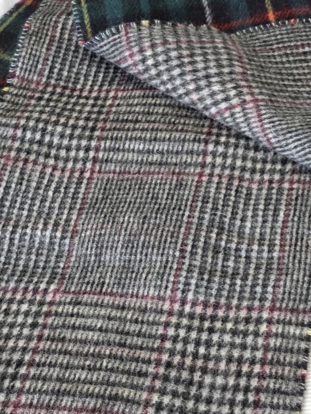 Polo Ralph Lauren Wool Blend Reversible Scarf Made in Italy - Picture 4 of 6